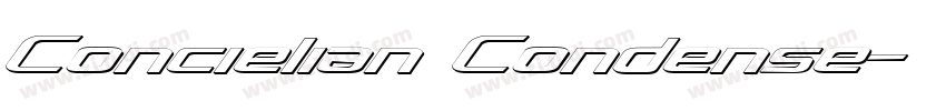 Concielian Condense字体转换